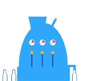 Animation einer Keltermaschine